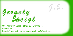 gergely speigl business card